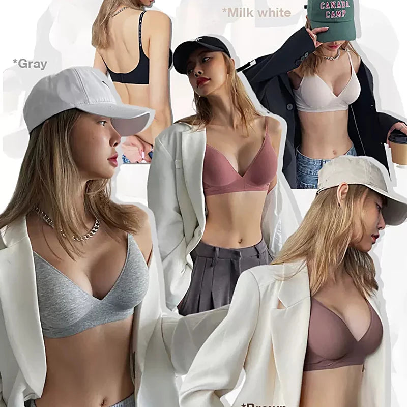 Padded Striped Knit Bra for Women - Various Colors