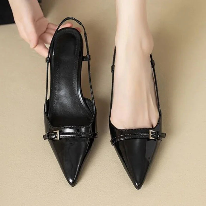 Elegant Pointed Toe Mid-Heels For Women-Various Colors