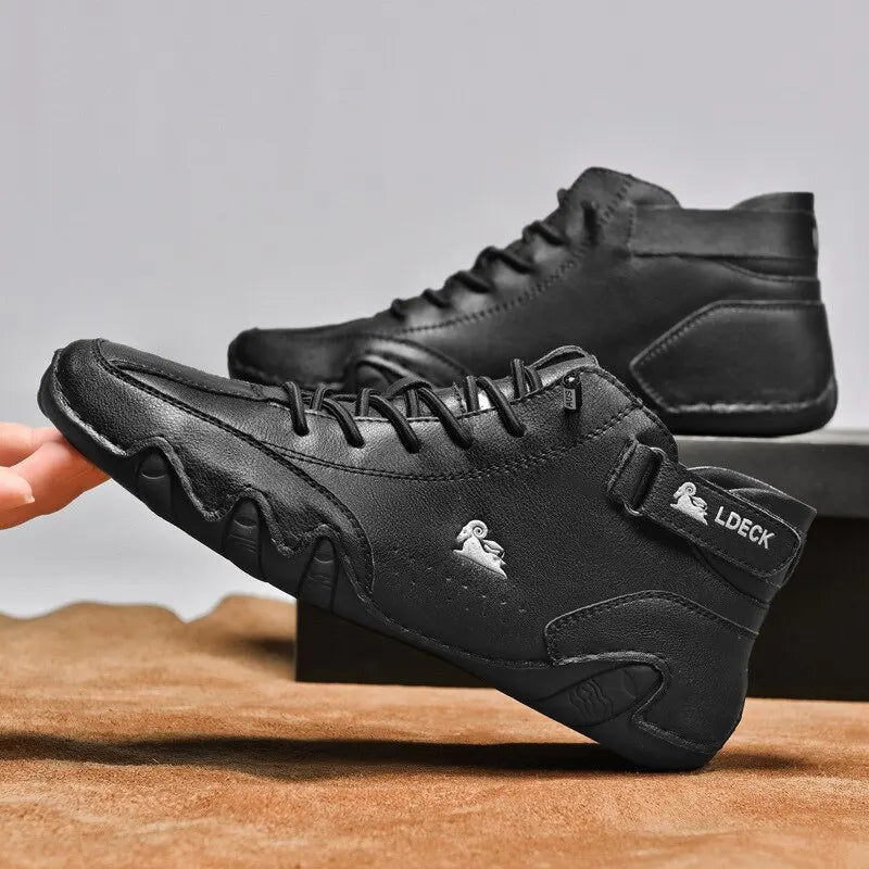 Men's Casual High-Top Waterproof Shoes