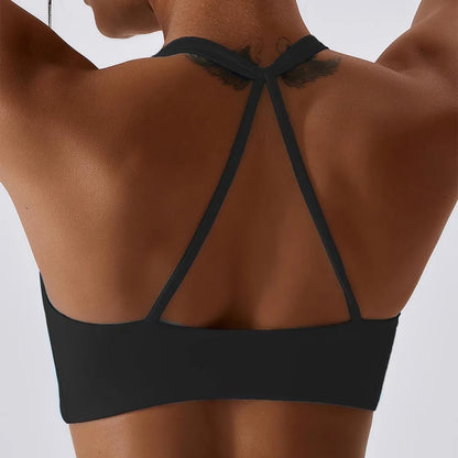 High Elastic Sports Bra for Women with Removable Padding