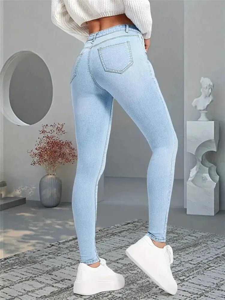 Women's Stretch Slim Fit Skinny Jeans-Various Colors