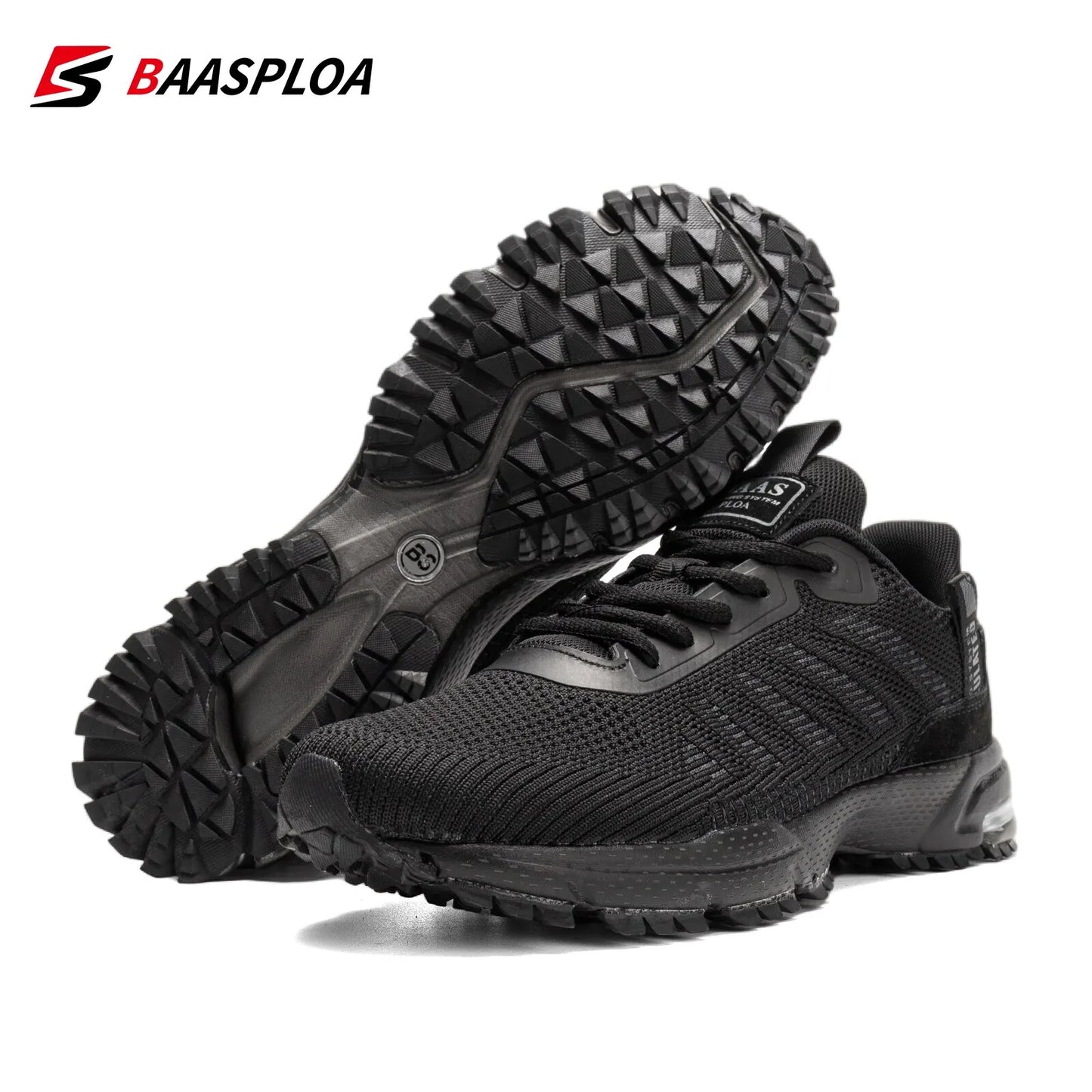 Baasploa Men's Lightweight Sneakers - Breathable, Non-Slip Designer Shoes