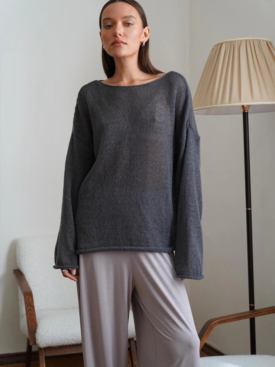 Women's Lightweight Sweater - Loose Fit - Various Colors