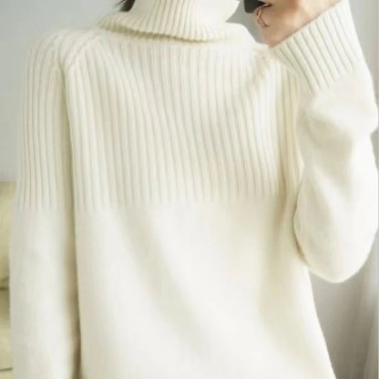 Women's Turtleneck Knit Pullover  - Various Colors