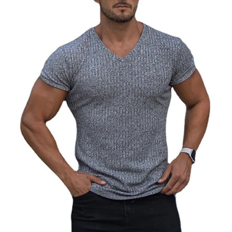 Men's Slim Fit V-Neck T-Shirt