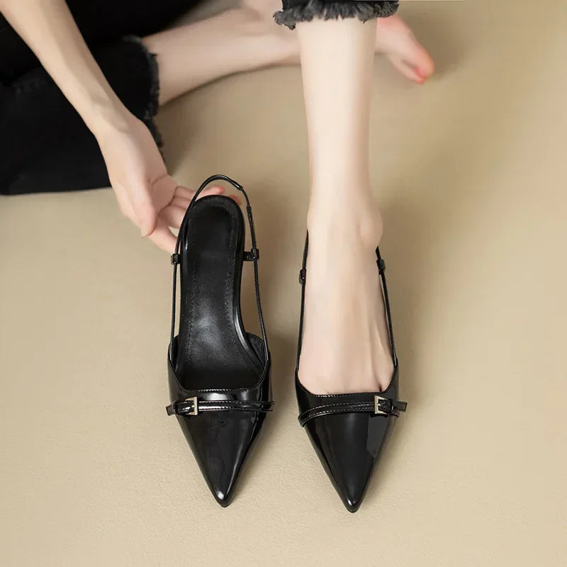 Elegant Pointed Toe Mid-Heels For Women