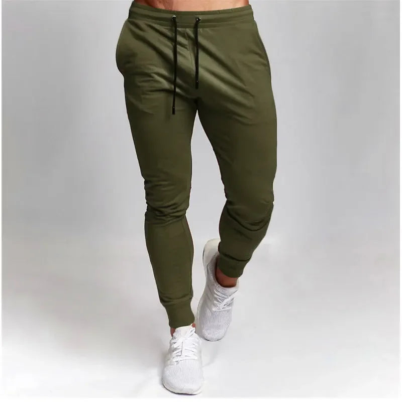 Men's Casual Loose-Fit Jogger Sweatpants with Elastic Waist