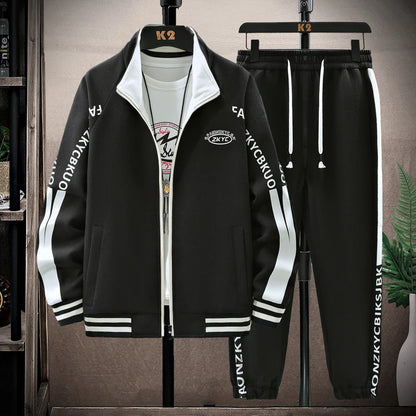 Men's Two-Piece Athletic Set: Jacket and Sweatpants