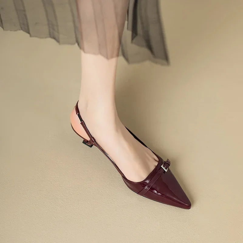 Elegant Pointed Toe Mid-Heels For Women