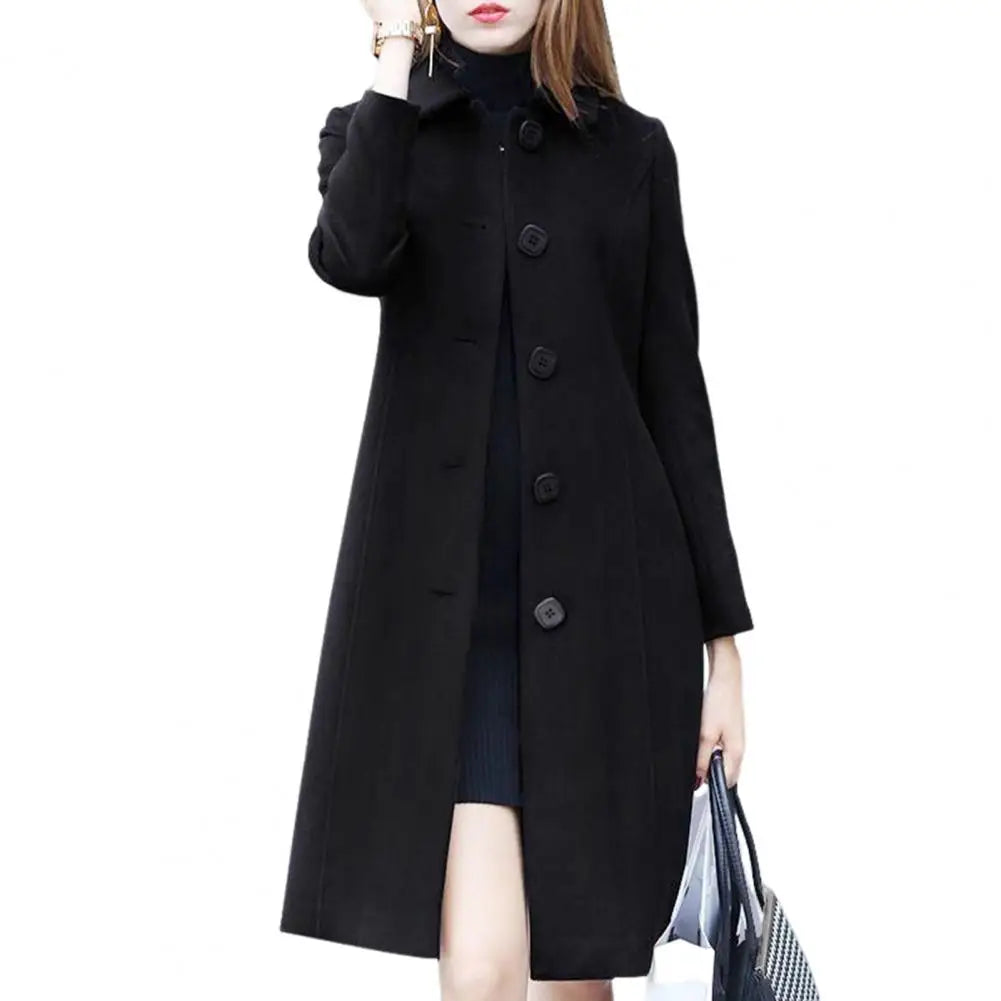 Womens Mid-Length Collar Jacket - Various Colors