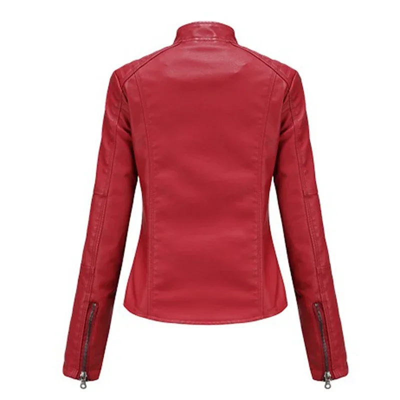 Women’s Faux Leather Jacket - Various Colors