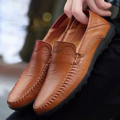 Men's Classic Slip-On Faux Leather Shoes