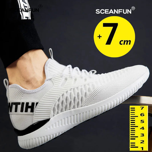 Elevator Sneakers for Men - 7cm Height Increasing Insoles