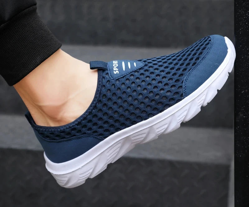 Men's Lightweight Casual Sneakers - Breathable Slip-On Design with Anti-Slip Features