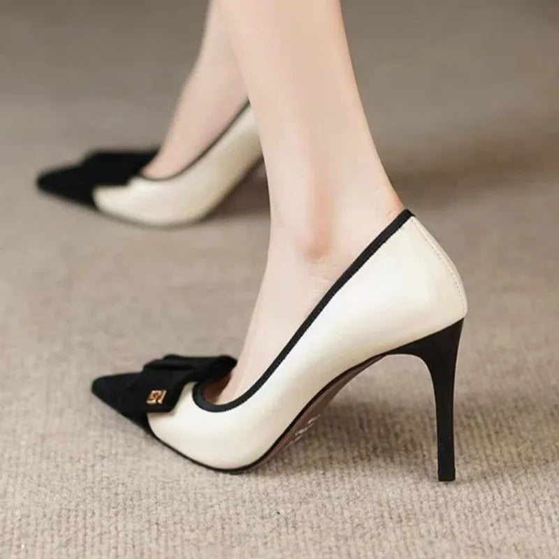 White Sided Stylish Heels for Women