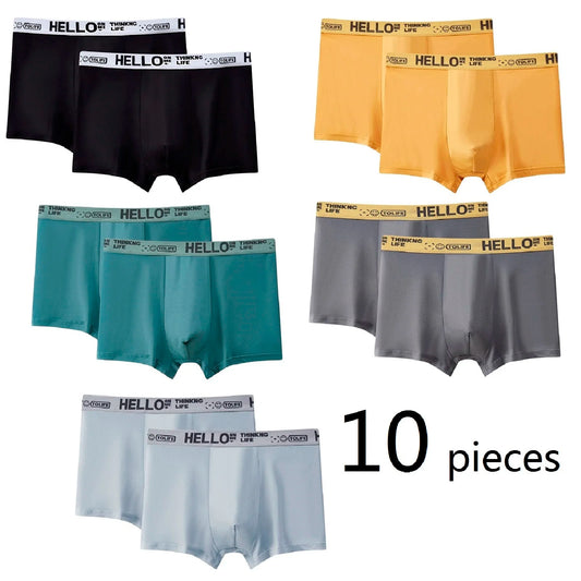 10 Pairs of Ultra-Soft Men's Boxer Shorts