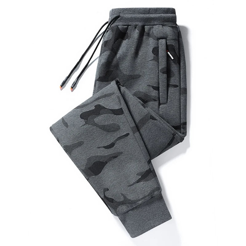 Men's Camouflage Slim Fit Joggers with Drawstring