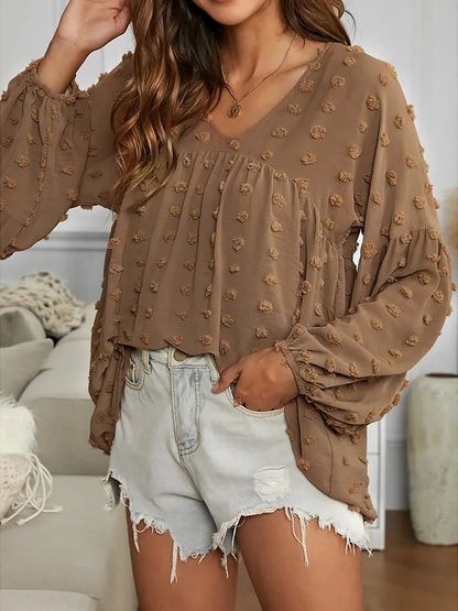 Womens Plus Size Blouse - Loose Fit