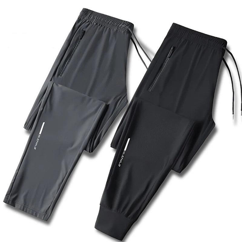 Mens Casual Style Joggers- Loose- High Elasticity-Quick-Dry