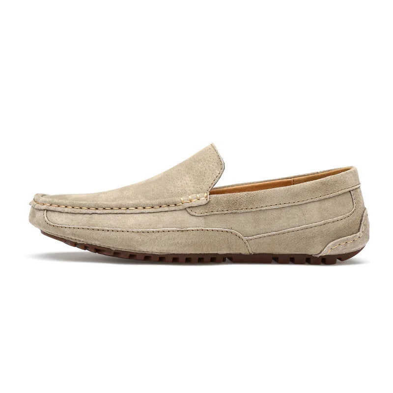 Men's Genuine Suede Slip-On Shoes