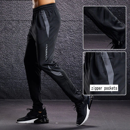 Men's Athletic Sweat Pants with Zipper Pockets