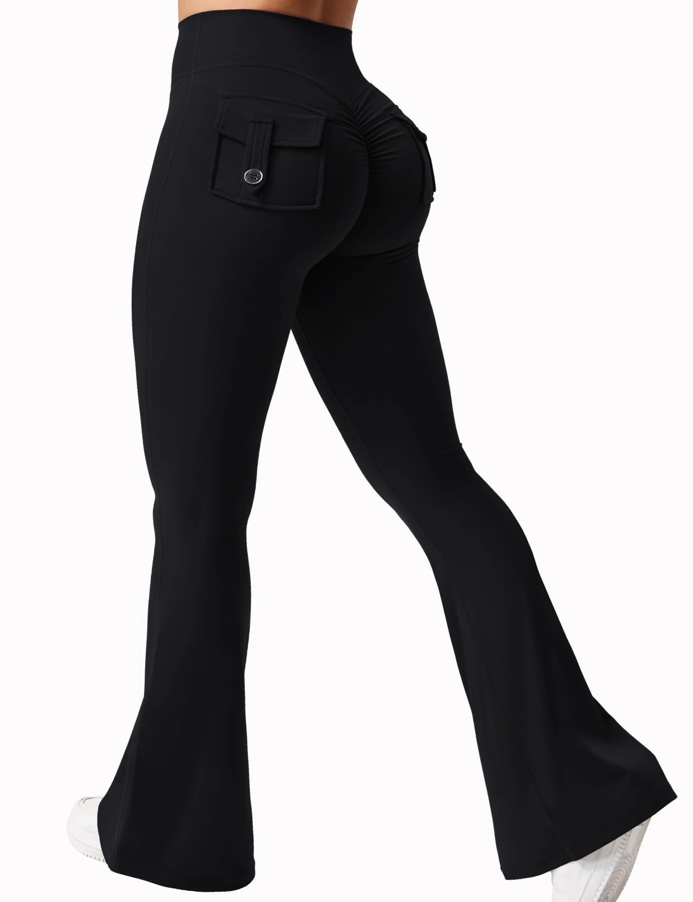 Women's High-Stretch Wide Leg Flares Pants - Various Colors