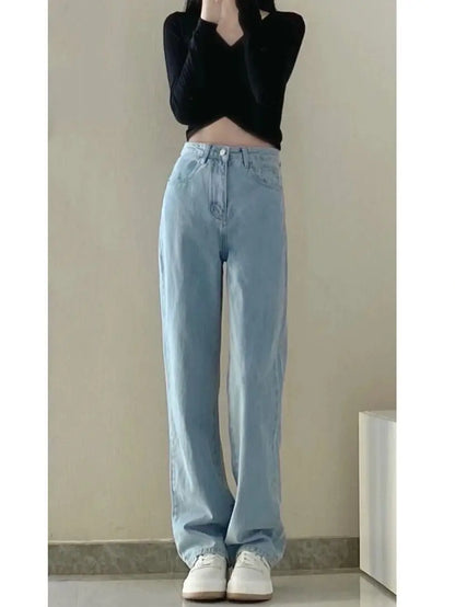 Loose Thin Wide Leg Pants for Women with High Waist