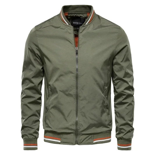 Men's Casual Slim Fit Baseball Jacket-Various Colors