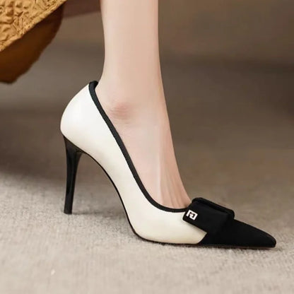 White Sided Stylish Heels for Women