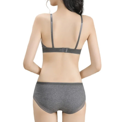 Non-Wire Push-Up Bras for Women with Thin Padded Cups