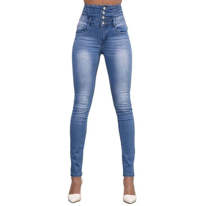 High Waist Stretch Skinny Jeans for Women