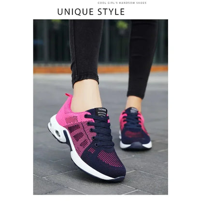 Women's Air Cushion Running Sneakers - Soft Bottom Active Wear-Various Colors