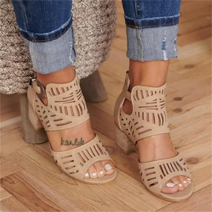 Women's Fashionable Strappy High Heel Sandals