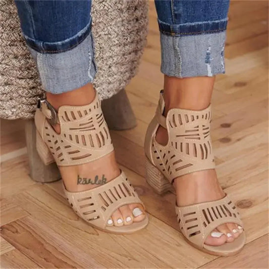 Women's Fashionable Strappy High Heel Sandals