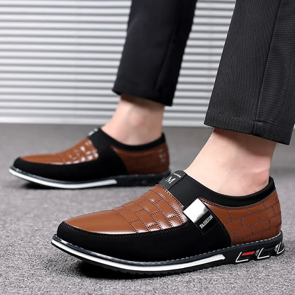 Men's Comfortable Faux Leather Slip-On Shoes