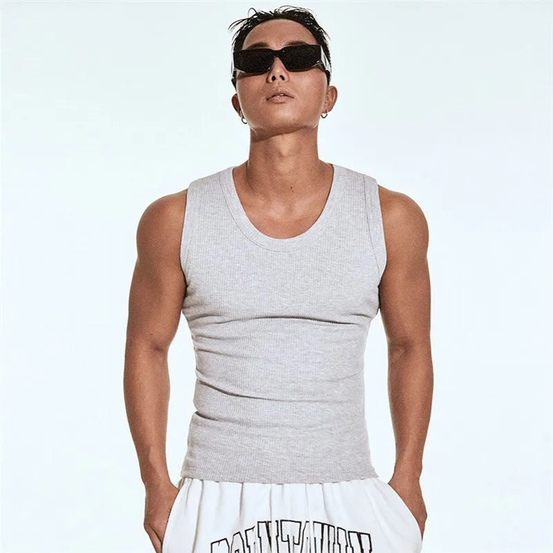 Men's Sleeveless Sports Vest - Breathable, Quick-Drying