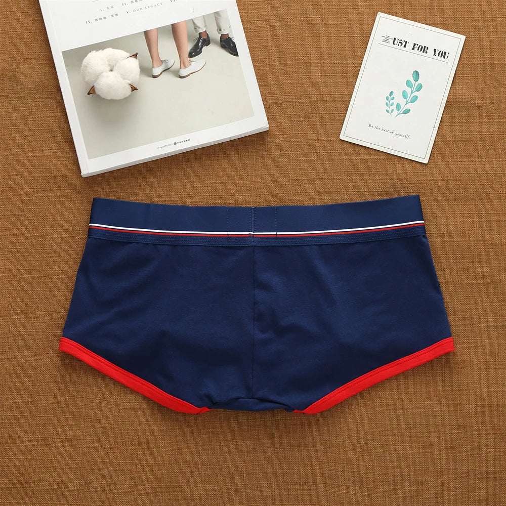 Men's Low Waist Cotton Briefs: Comfortable, Sweat-Absorbent, and Antibacterial