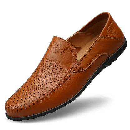 Men's Classic Slip-On Genuine Leather Shoes