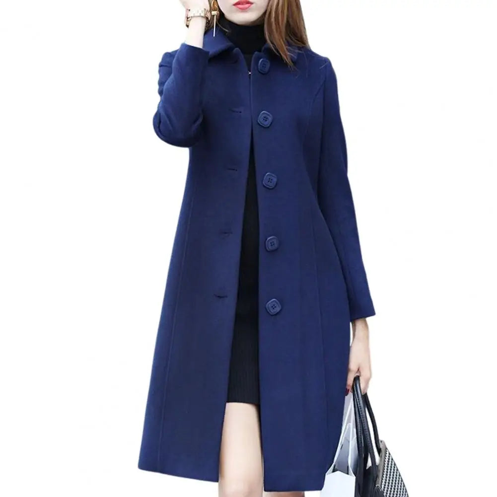 Womens Mid-Length Collar Jacket - Various Colors