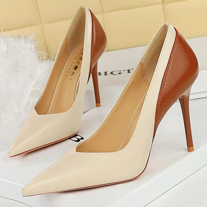 Dual Coloured Stylish Heels for Women