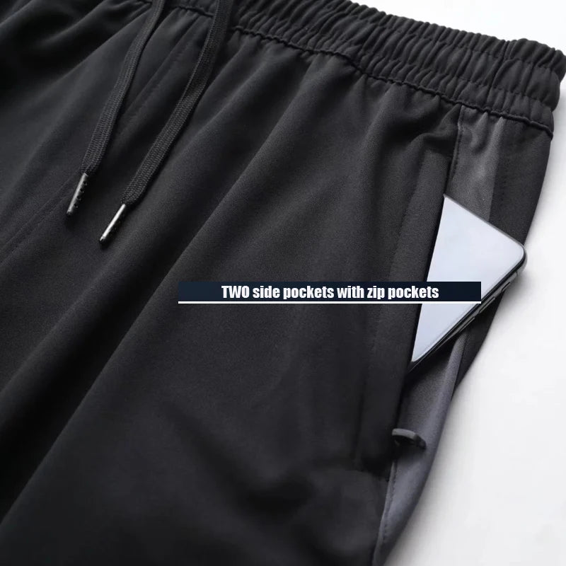 Men's Athletic Sweat Pants with Zipper Pockets