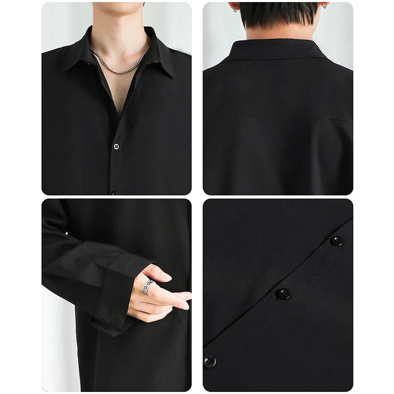 Men's Long Sleeve Classic Loose Fit Shirt