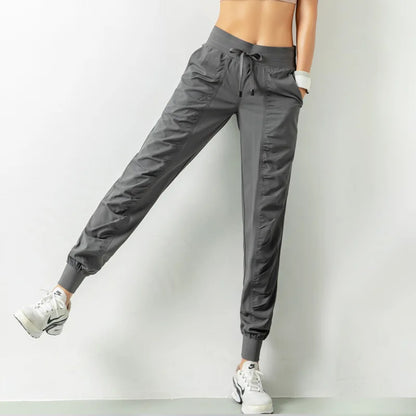 Women's Drawstring Joggers - Loose Casual Fit - Various Colors