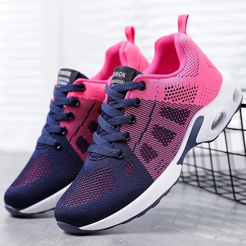 Women's Air Cushion Running Sneakers - Soft Bottom Active Wear-Various Colors