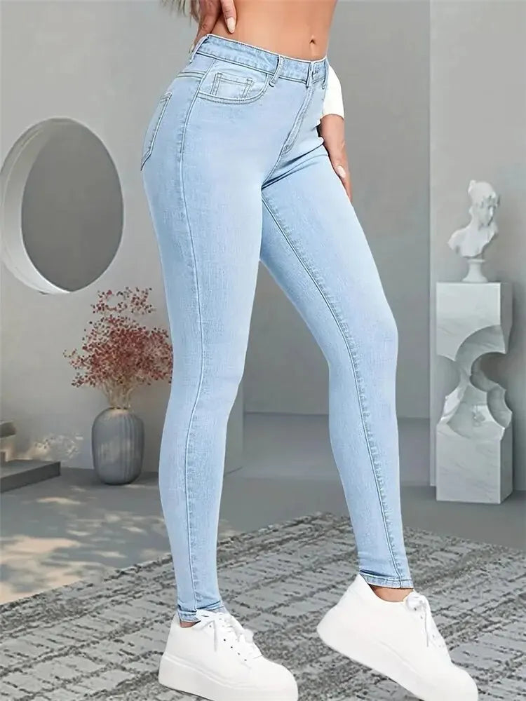 Women's Stretch Slim Fit Skinny Jeans-Various Colors