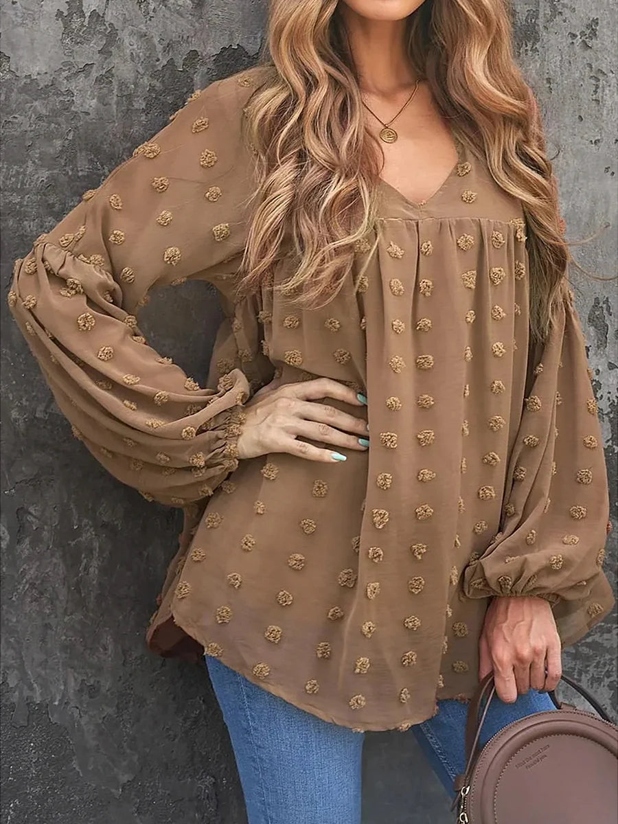 Womens Plus Size Blouse - Loose Fit