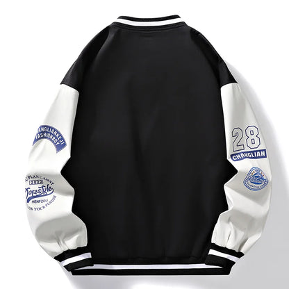 Men's Trendy Baseball Jacket - Various Colors