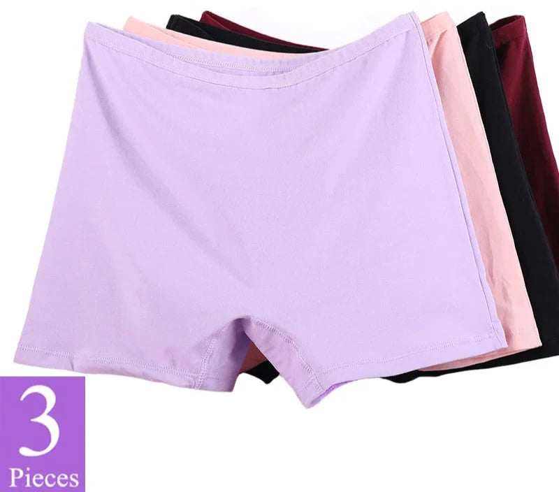 3-Piece Pack of 6XL Women's Underwear - Large Size Cotton Underwear for Comfort and Style