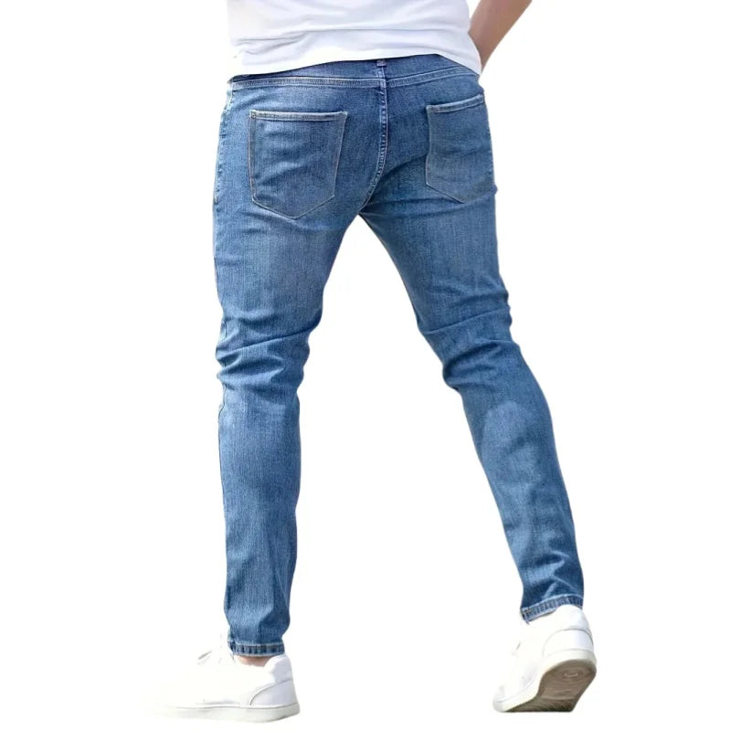 Men's Casual Stretch Skinny Straight Pencil Jeans