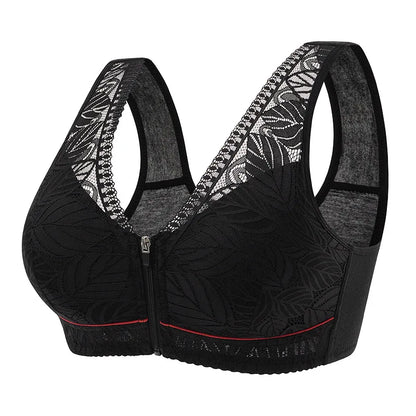 Breathable Lace Bra for Women with Soft Cotton Cups - Various Colors